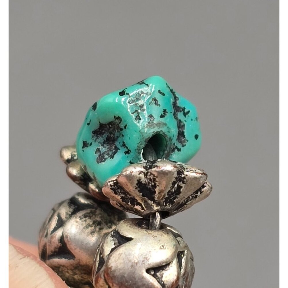 Vintage Southwestern Abalone Shell Turquoise Coral Heishi Necklace 24" Layered - Picture 8 of 13